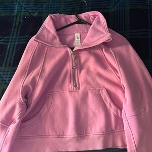 Lulu lemon scuba zip up in pink size m/L like new